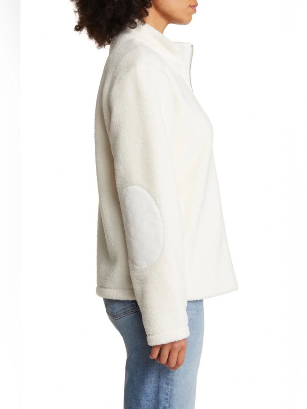 Tommy Bahama Salma Faux Shearling Cream Zip-Up Fleece Jacket‎ Sherpa Size XS